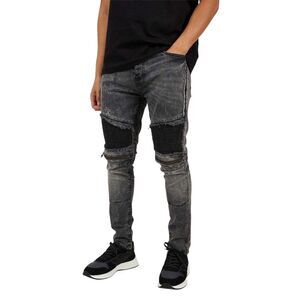 Brave Soul Mens Washed Denim Jeans / Black
